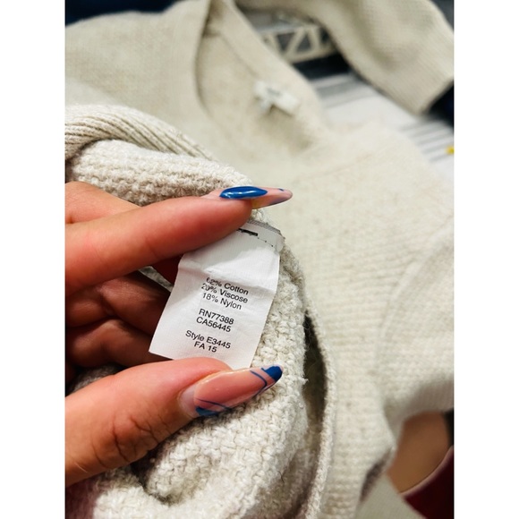 Madewell Women’s Small Size Cream Knit Sweater - Picture 6 of 7